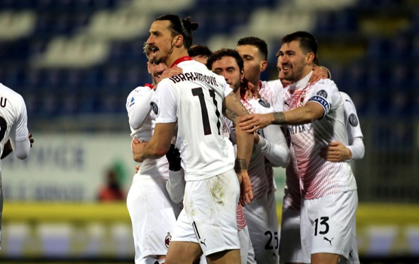 Дубль Ибрагимовича принес Милану победу над Кальяри