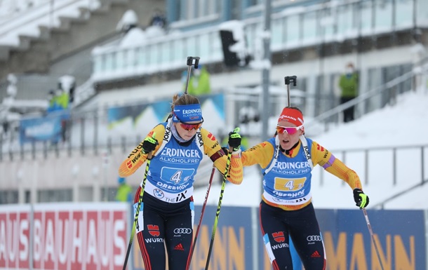 Германия выиграла женскую эстафету в Оберхофе, у Украины худший результат в сезоне