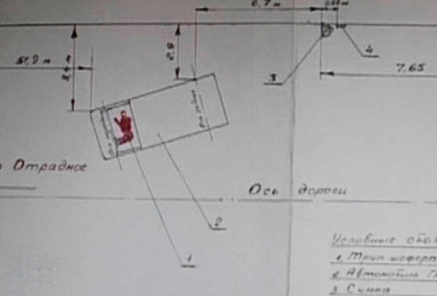 Схема места убийства инкассаторов из Вилино