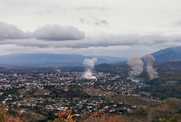 Вид на Степанакерт, 4 октября