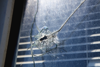 Последствие обстрела в поселке Александровка Донецкой области.