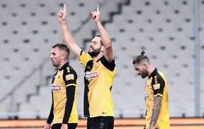 Шахов забил гол за АЕК в матче чемпионата Греции