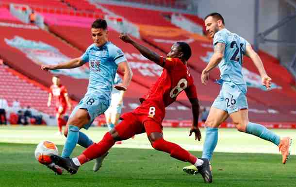 Бернли прервал рекордную победную серию Ливерпуля