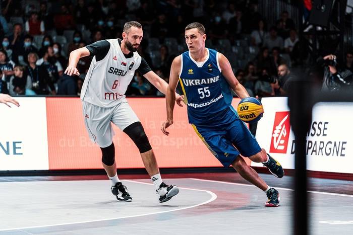 Мужская сборная Украины в матче против Сербии