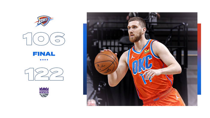 Оклахома проиграла Сакраменто / twitter.com/okcthunder
