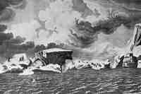 Рисунок «Вид ледяных островов». Художник П. Михайлов — участник русской антарктической экспедиции Беллинсгаузена в 1819-1821 гг.