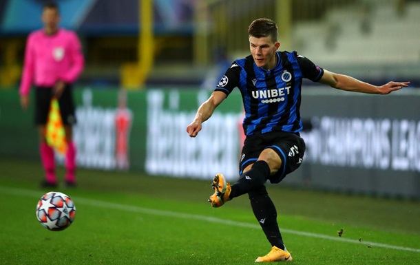 Соболь выйдет в основе Брюгге на матч с Манчестер Сити, Зинченко остался в запасе