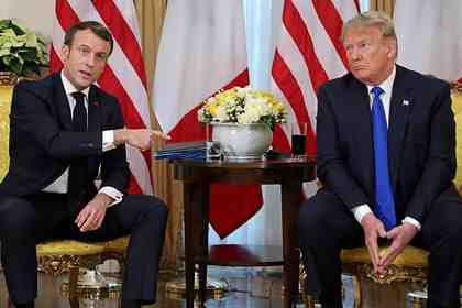 Эммануэль Макрон и Дональд Трамп