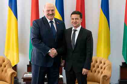 Александр Лукашенко и Владимир Зеленский (архивное фото)