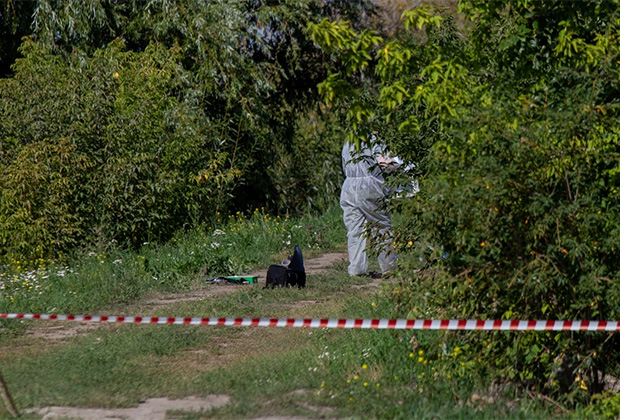 Место обнаружения пакета с телом Насти Муравьевой