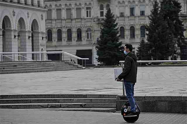 Киевские улицы во время карантина.