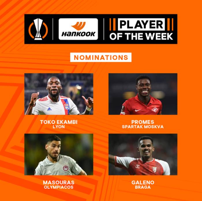 Претенденты на звание лучшего игрока недели в Лиге Европы