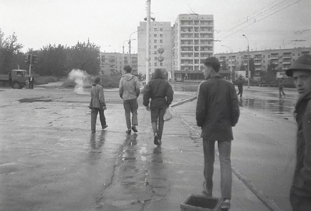 Миасс, проспект Автозаводцев. 1991 год