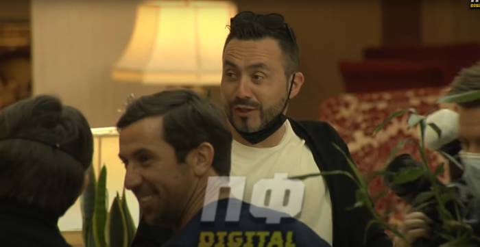 Роберто Де Дзерби на встрече с Дарио Срной в Киеве