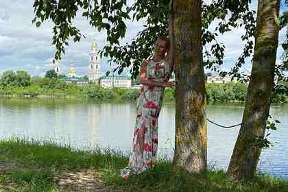 Анастасия Волочкова в Дивееве 