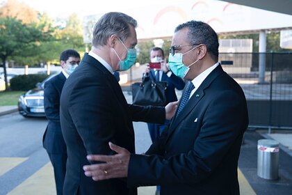 Михаил Мурашко и Тедрос Аданом Гебрейесус