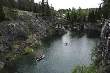 Горный парк «Рускеала» в Карелии